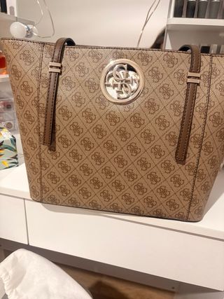 Borsa Guess marrone e oro
