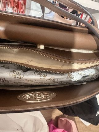 Borsa Guess marrone e oro