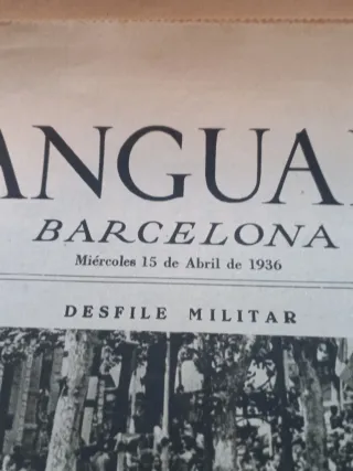La Vanguardia 15 Abril 1936. Notas gráficas