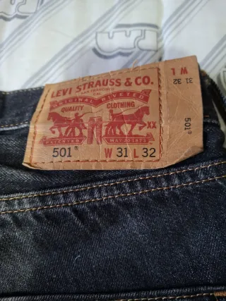 Pantalón Levi's 501 Negro Industrial Talla 31-32