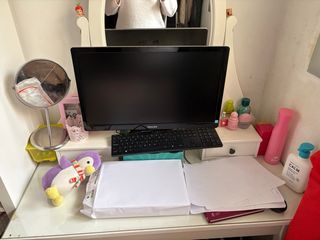 Tocador Ikea Blanco con Espejo Ovalado