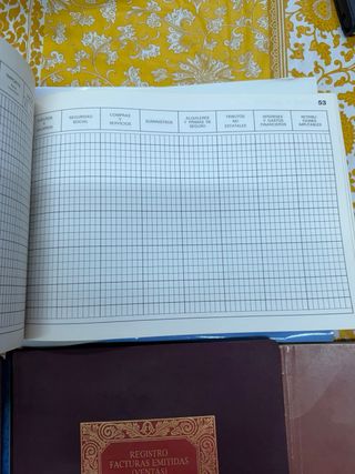 Pack Libros registro facturas emitidas iva y otros