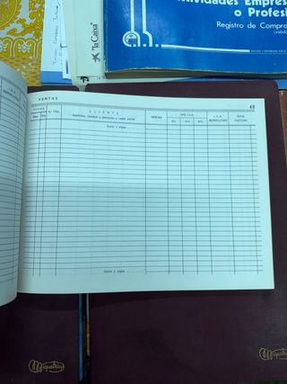 Pack Libros registro facturas emitidas iva y otros