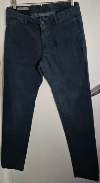 Pantalón azul marino Mango