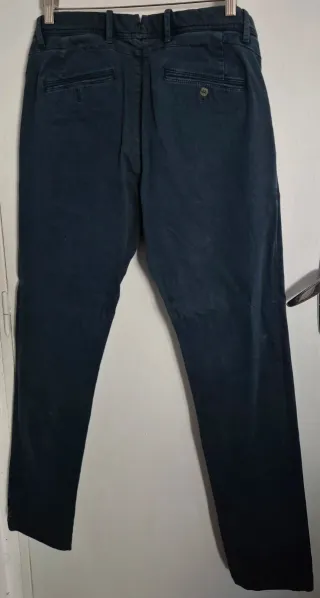 Pantalón azul marino Mango