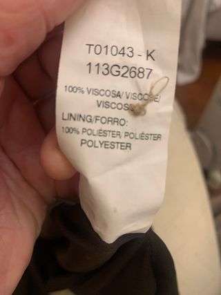 Vestido Tintoretto Beige y Marrón