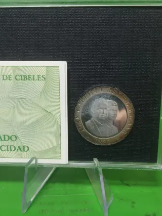 Moneda 200 pesetas plata Madrid 1992