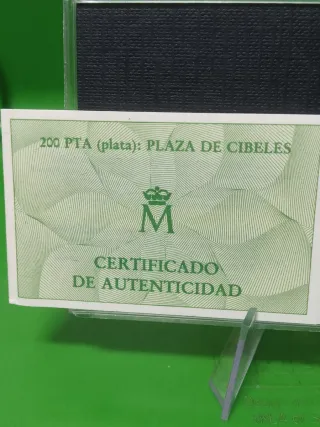 Moneda 200 pesetas plata Madrid 1992