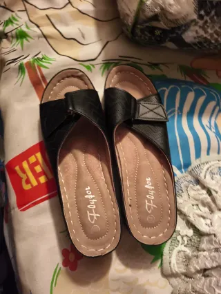 Sandalias Flyfor Negras Mujer