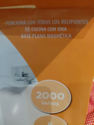 Placa de inducción negra