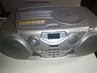 Radio CD Cassette Philips Gris/Plata
