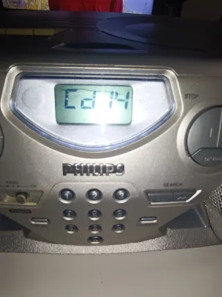 Radio CD Cassette Philips Gris/Plata