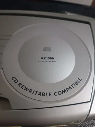 Radio CD Cassette Philips Gris/Plata