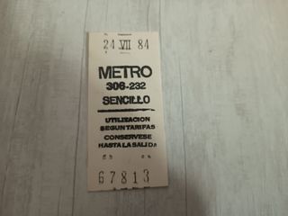 Billetes de transporte Antiguos