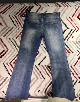 Pantalones Bootcut Azules Bershka