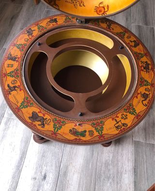 Botellero Globo Terráqueo Madera