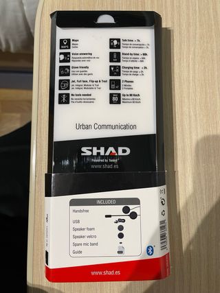 Casco Moto Integral + Intercomunicador Shad