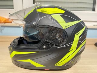 Casco Moto Integral + Intercomunicador Shad