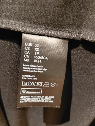 Vestito nero H&M tg XS