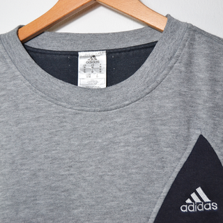 Sudadera Adidas Rework, gris y negra
