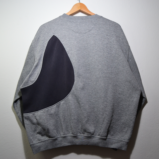 Sudadera Adidas Rework, gris y negra