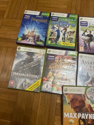 Lote Juegos Xbox 360 Kinect