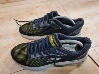 Zapatillas Skechers Hombre Azul y Amarillo