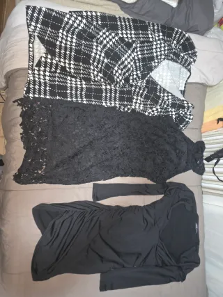 Vestidos Negro y Multicolor