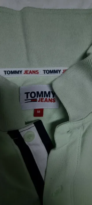 Camiseta Polo Tommy Jeans Verde Talla M