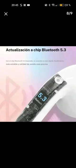 Auriculares Inalámbricos TWS Blancos (Precintados)