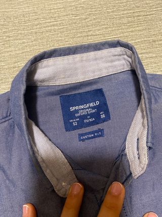 Camisa Springfield azul hombre