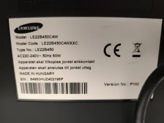 Samsung TV LCD 22 Negra