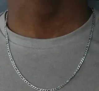 Liquidazione. Collana da uomo a maglie in acciaio