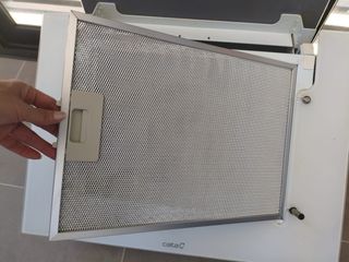 Campana extractora Cata cristal blanco