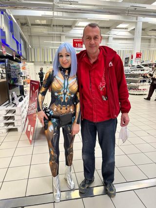 Disfraz Ciborg Espacial Talla s