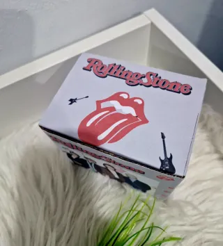 Caneca Rolling Stone Logo Lábios Vermelhos