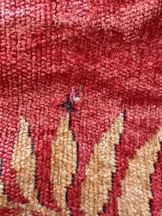 Fundas Cojín Retro Rojo y Beige