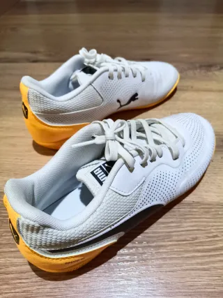 Zapatillas Puma Futbol Sala Blancas y Amarillas