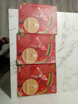 Librós de matemáticas de 3 de la eso
