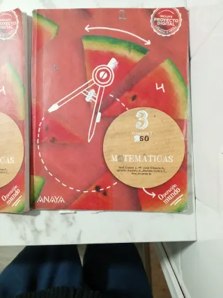 Librós de matemáticas de 3 de la eso