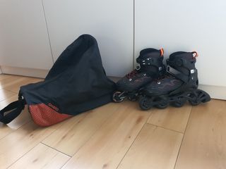 Patines en línea niños + mochila oficial +casco