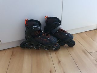 Patines en línea niños + mochila oficial +casco