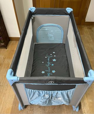Cuna de Viaje Plegable Bebé y Colchón con funda.