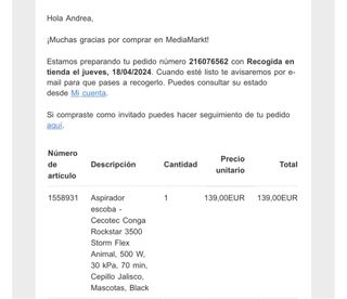 Aspiradora Cecotec Conga 3500