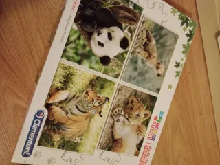 4 Puzzles Clementoni Animales 30cm