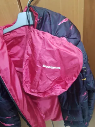 Chaquetón reversible estampado floral