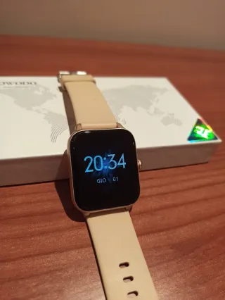 Smartwatch IOWODO R3 Pro Beige/Oro