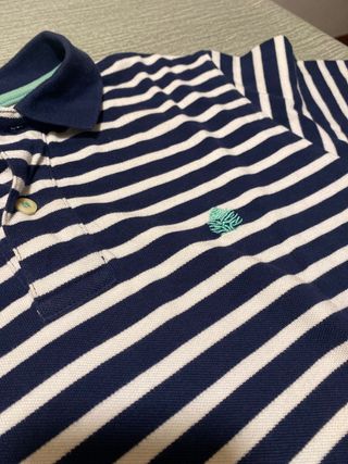 Polo Springfield rayas azul y blanco