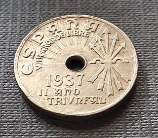 Moneda ESPAÑA 1937 Año de la Victoria