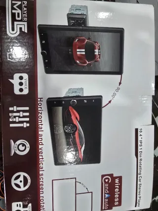 Reproductor Coche 10.4 IPS Pantalla Rotatoria